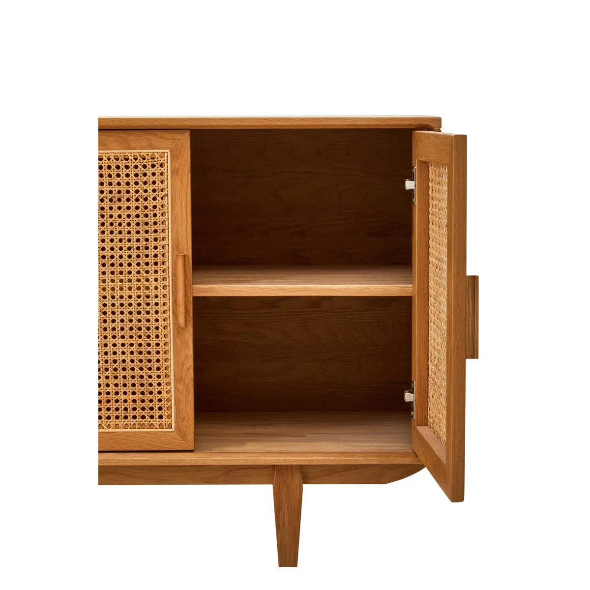 Beaumonde Home Miribel 4 Door Natural Rattan And Oak Sideboard - Image 8