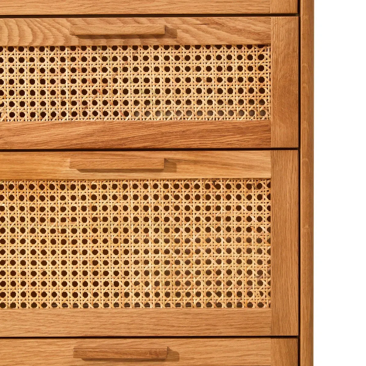 Beaumonde Home Miribel Rattan and Oak Three Drawer Wood Chest - Image 7