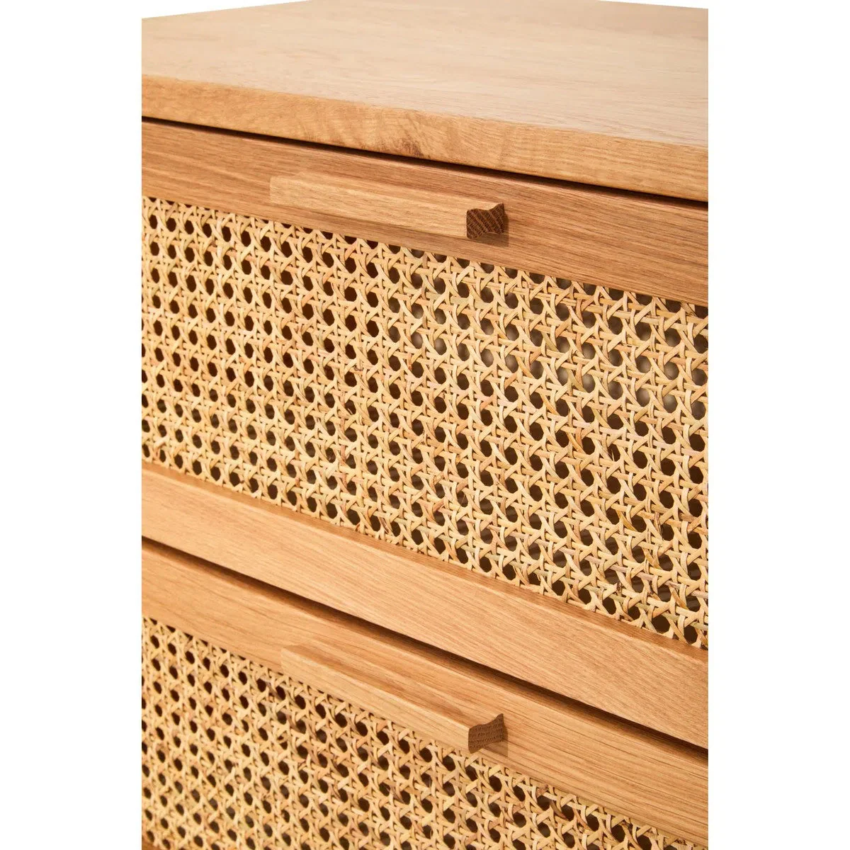 Beaumonde Home Miribel Rattan and Oak Wood Two Drawer Chest - Image 10