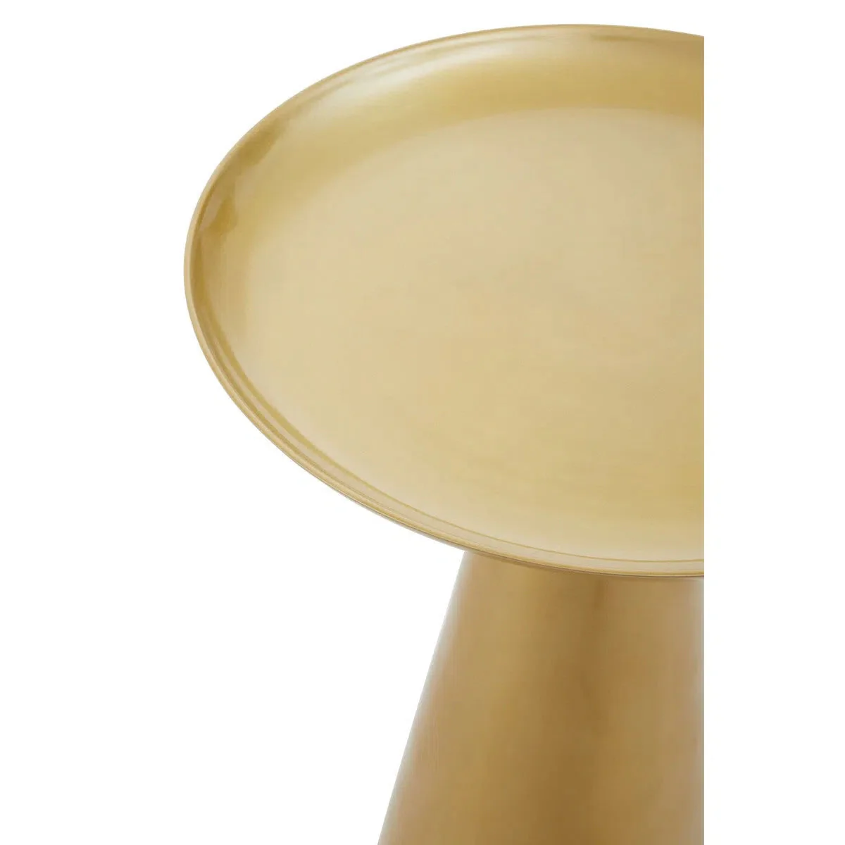 Beaumonde Home Pali Gold Finish Round Side Table - Image 4