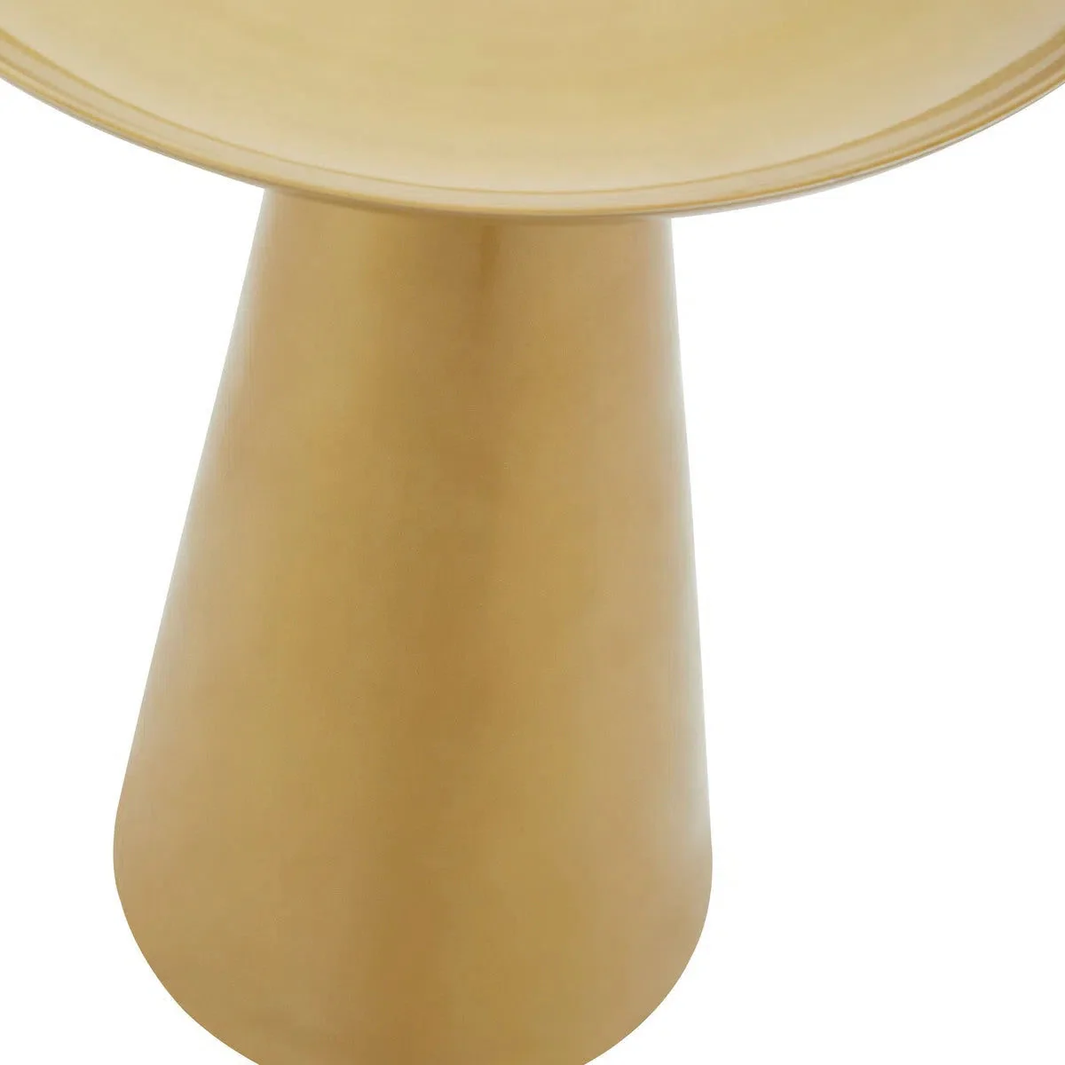 Beaumonde Home Pali Gold Finish Round Side Table - Image 5