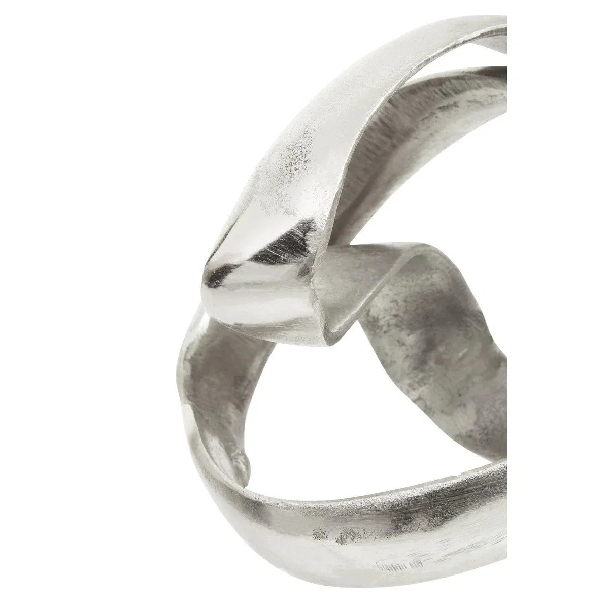 Beaumonde Home Prato Silver Finish Knot Sculpture - Image 5