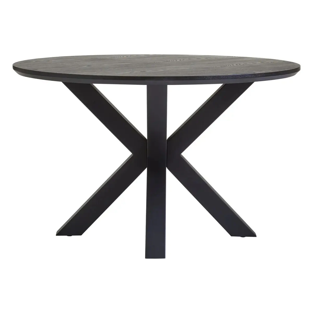 Beaumonde Home Salford Dining Table With Black Metal Legs