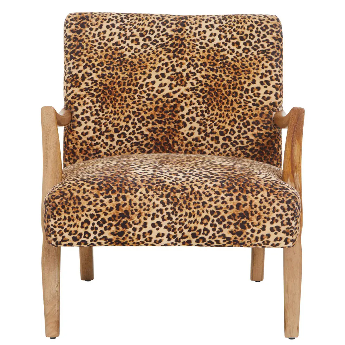 Beaumonde Home Cefena Leopard Print Chair