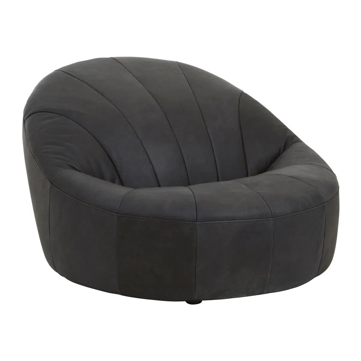 Beaumonde Home Shoreditch Ebony Leather Chair