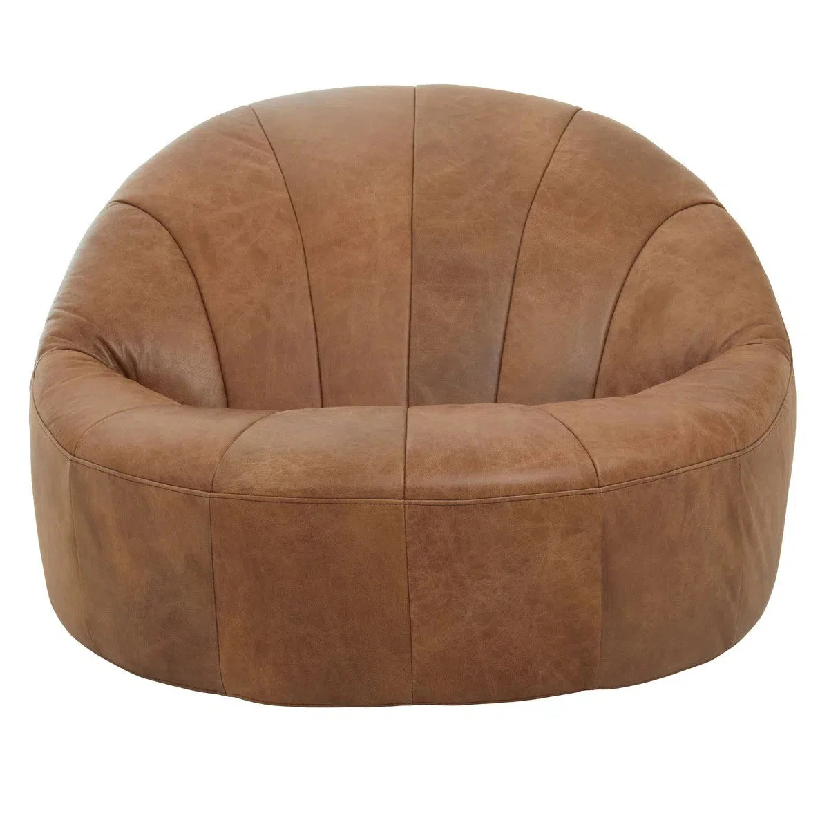 Beaumonde Home Shoreditch Tan Leather Chair - Image 2