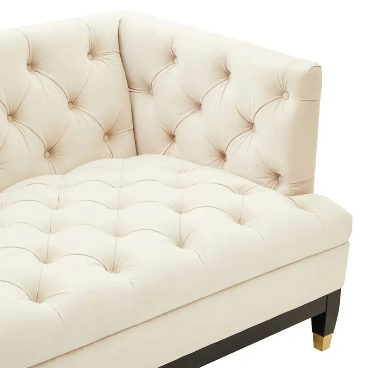 Beaumonde Home Sefira 3 Seat Viola Sand Fabric Sofa - Image 10