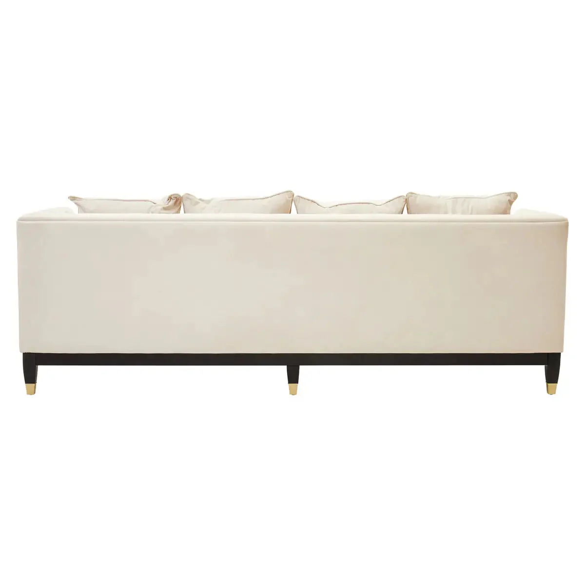 Beaumonde Home Sefira 3 Seat Viola Sand Fabric Sofa - Image 4