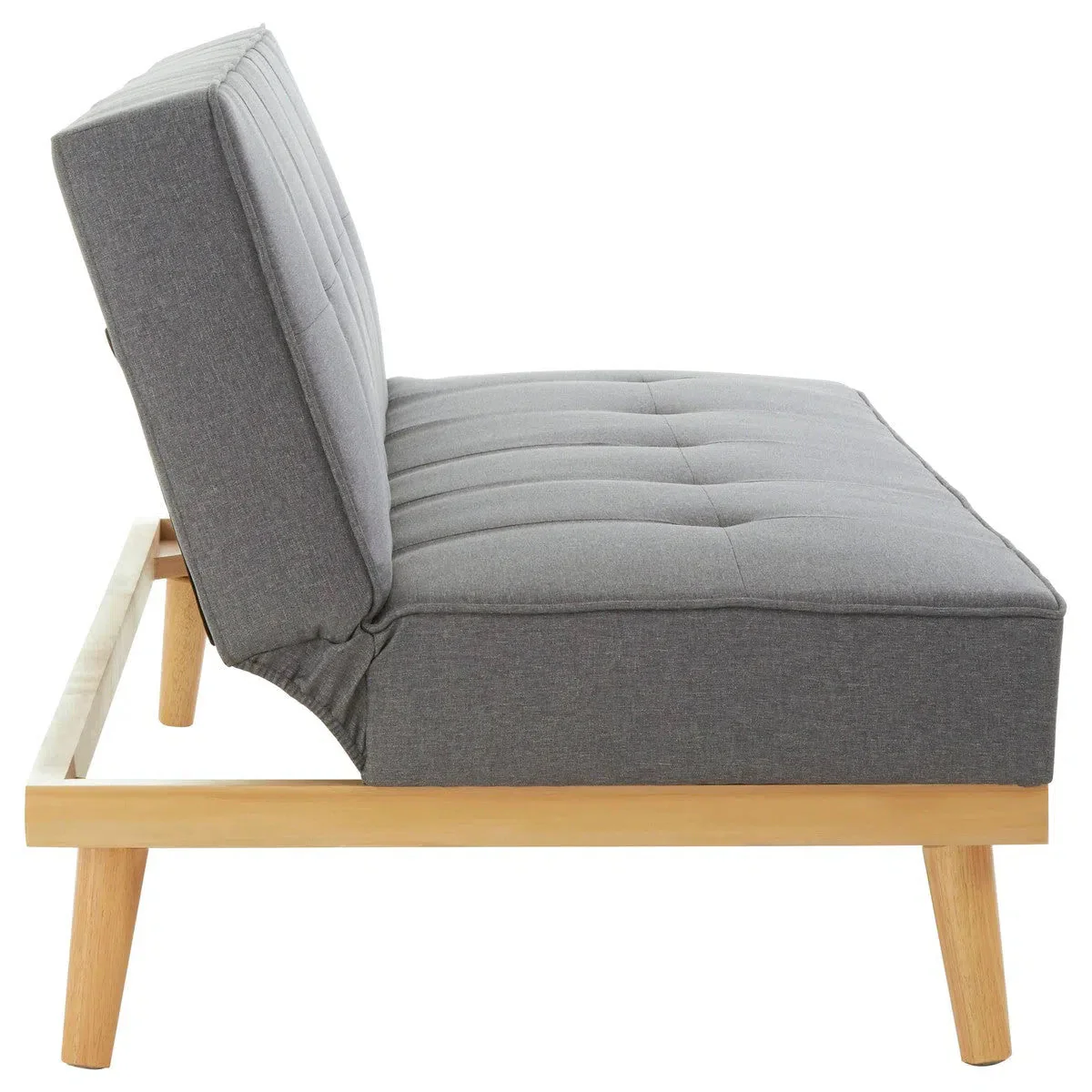 Beaumonde Home Stockholm 3 Seat Grey Sofa Bed - Image 4