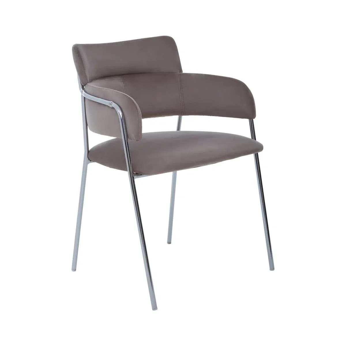 Beaumonde Home Tammin Mocha Velvet Dining Chair