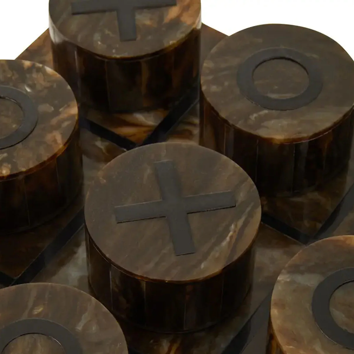 Beaumonde Home Churchill Games Brown and Black Finish Noughts And Crosses - Image 10