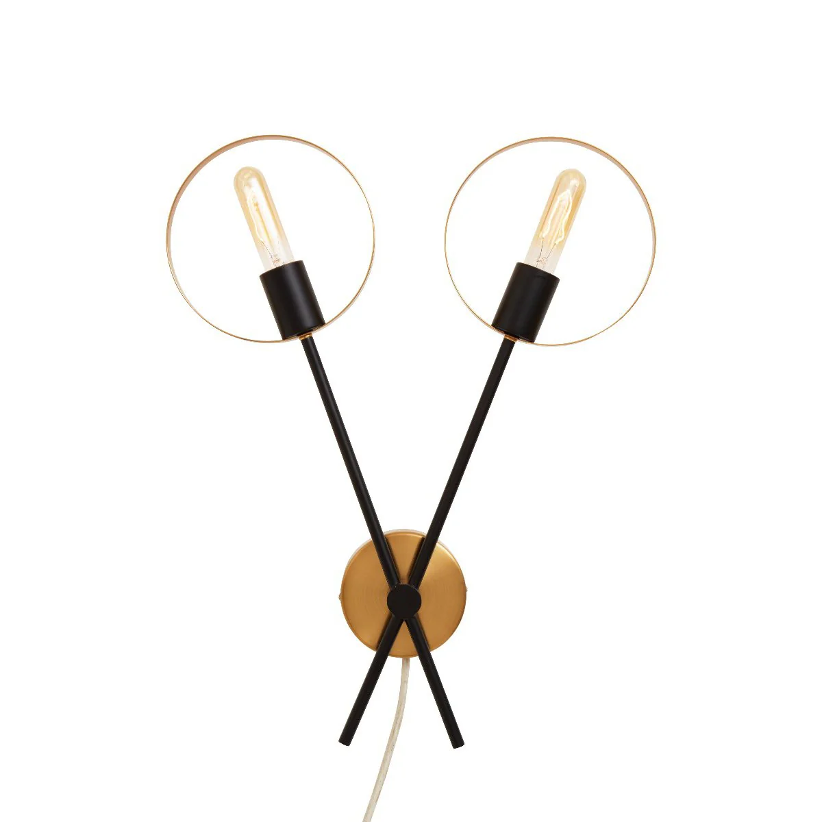 Beaumonde Home Trientes Two Bulb Ring Wall Light - Image 2