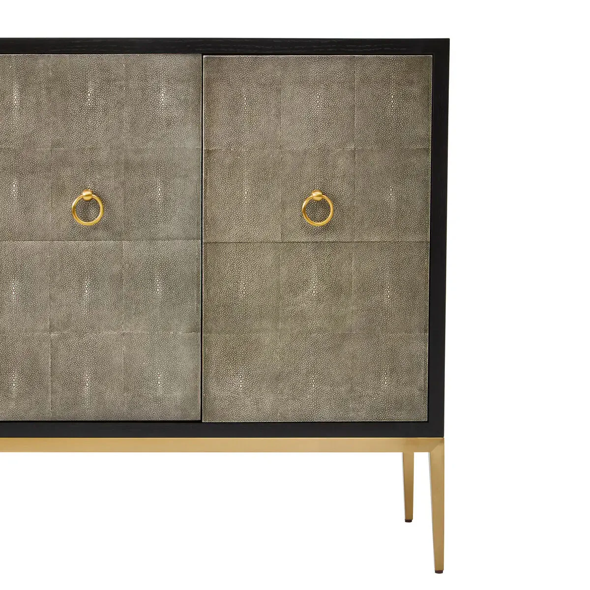 Beaumonde Home Deruta Grey Shagreen Effect 4 Door Sideboard - Image 5