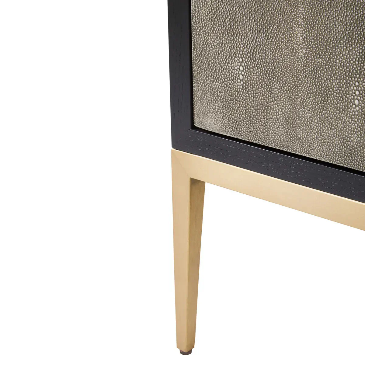 Beaumonde Home Deruta Grey Shagreen Effect 4 Door Sideboard - Image 7