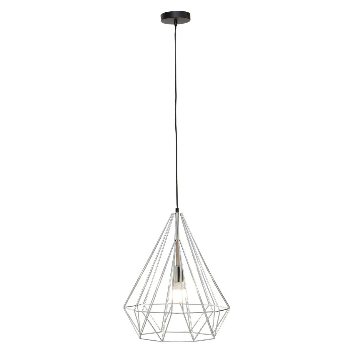 Beaumonde Home Geo Chrome Conical Pendant Light - Image 5