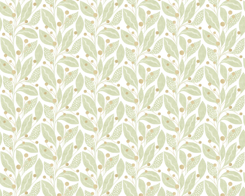 Ohpopsi Berry Dot Wallpaper - Artichoke - Image 3