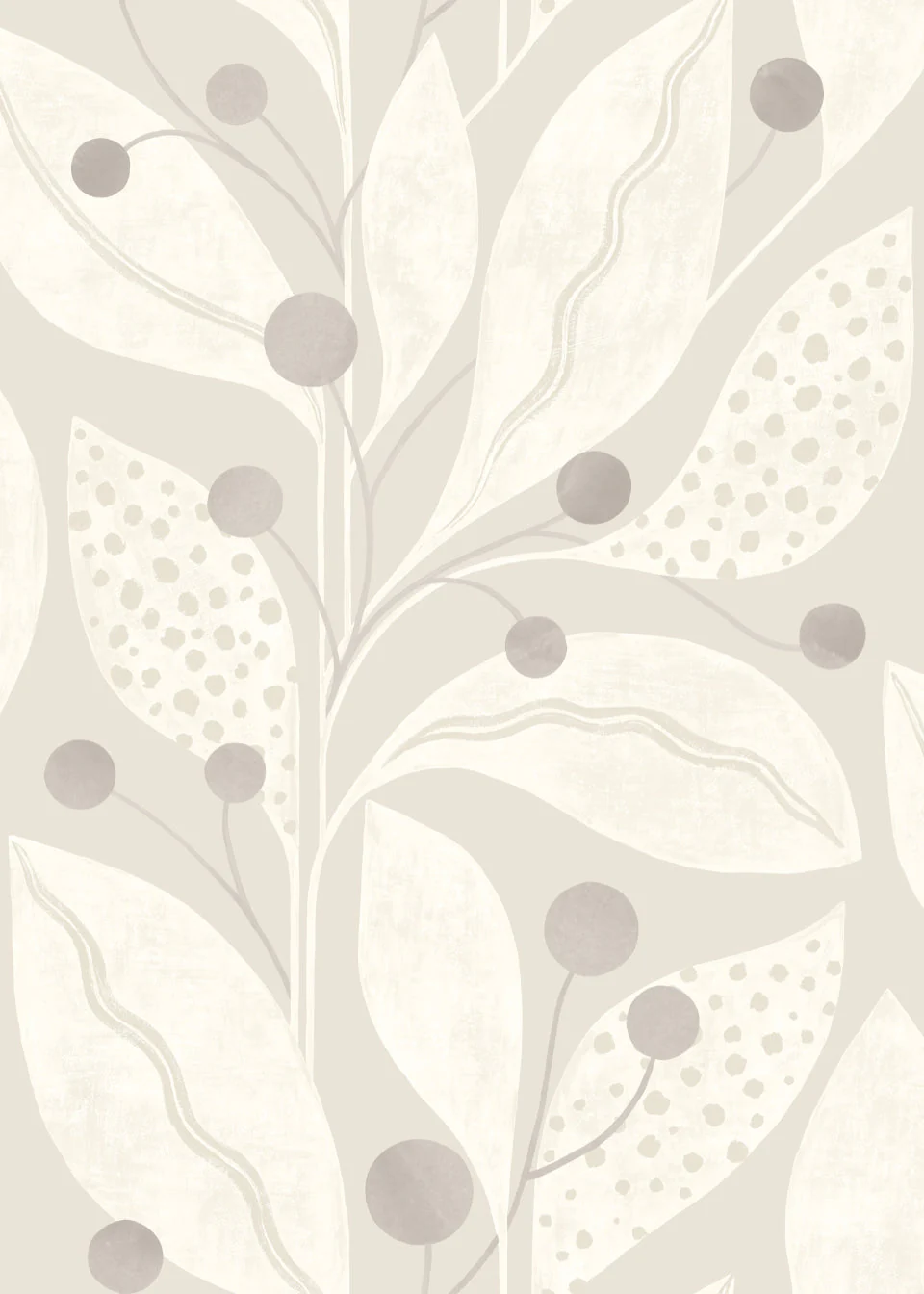 Ohpopsi Berry Dot Wallpaper - Dove - Image 2