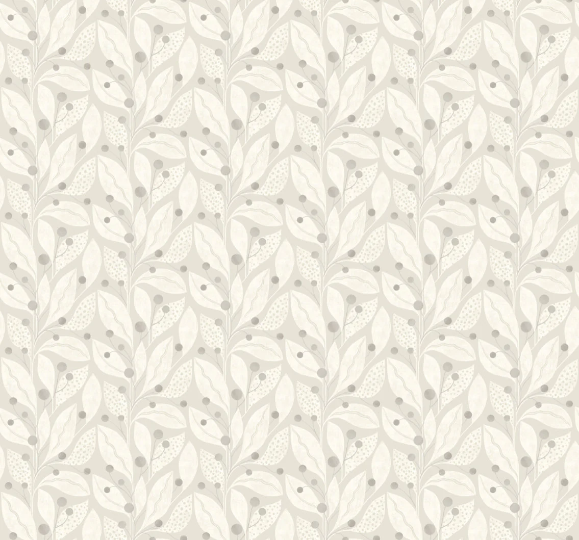 Ohpopsi Berry Dot Wallpaper - Dove - Image 3