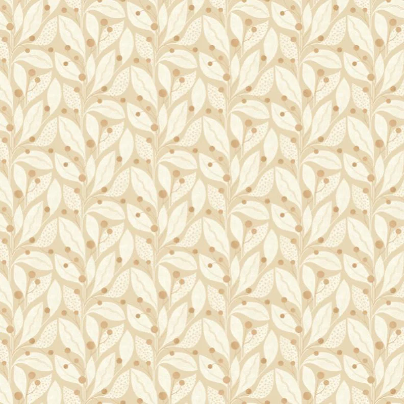 Ohpopsi Berry Dot Wallpaper - Shortbread