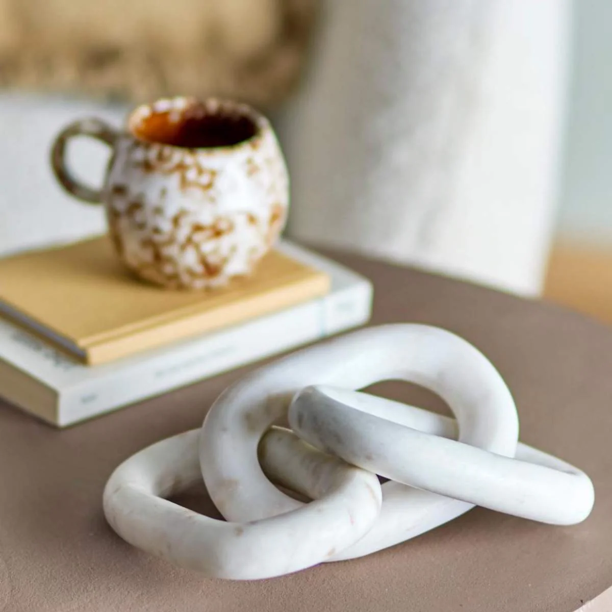 Bloomingville Adee Deco, White, Marble - Image 3