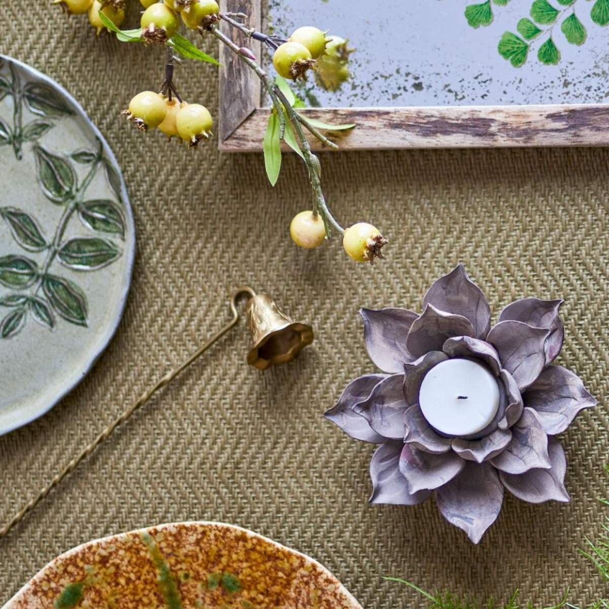 Bloomingville Eira Votive, Brown, Stoneware - Image 6