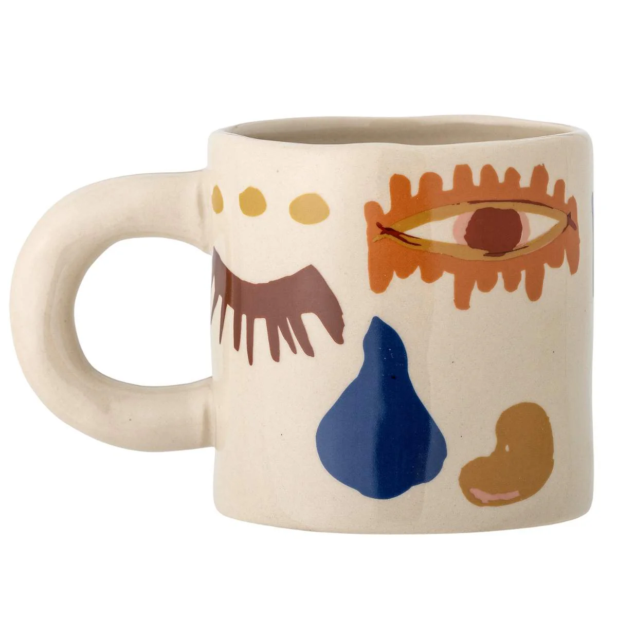 Bloomingville Horus Orange Stoneware Cup - Image 2
