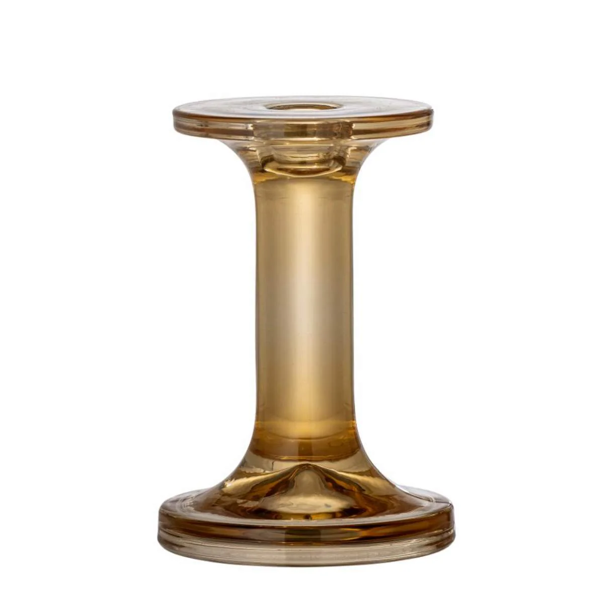 Bloomingville Jamey Candle Holder, Brown, Glass