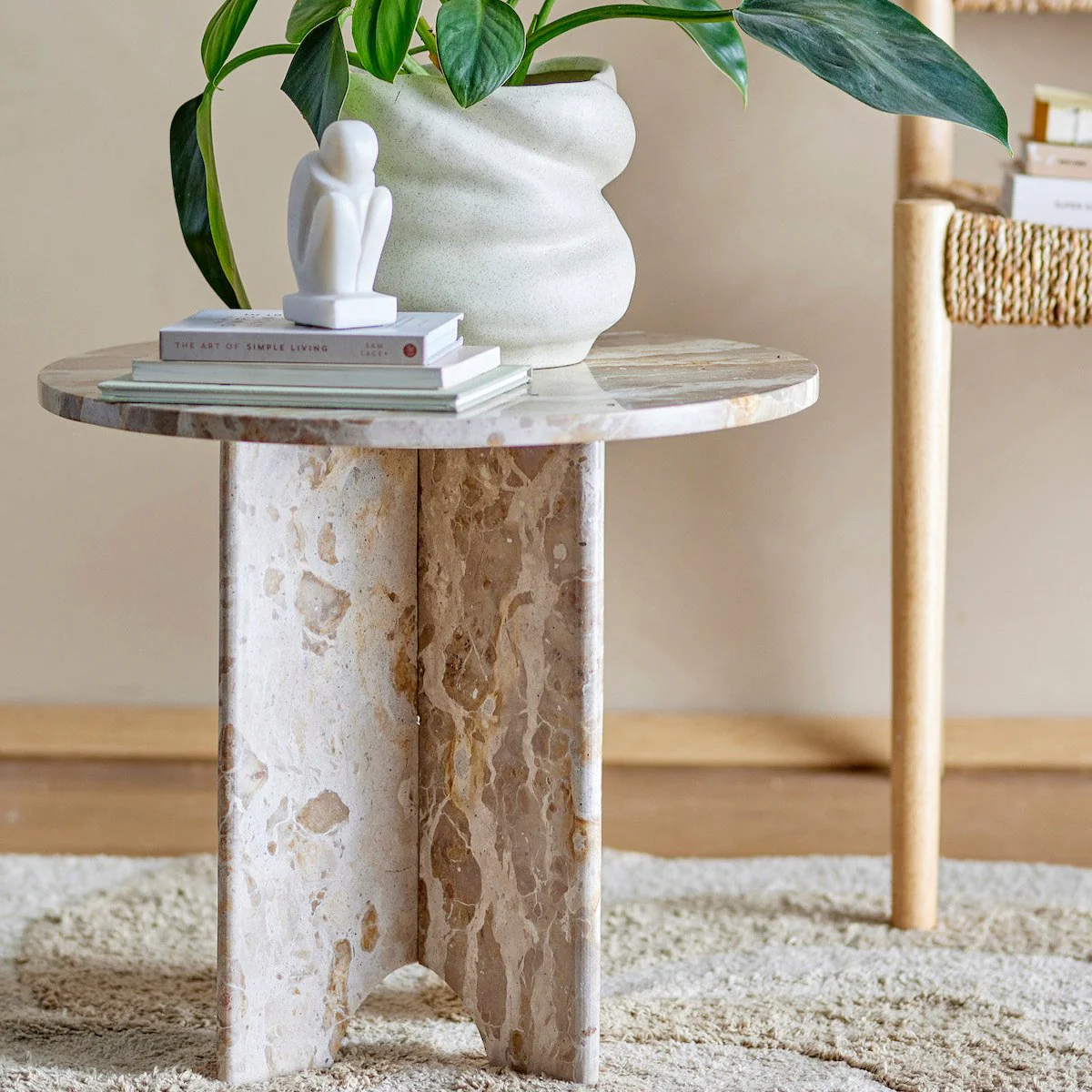 Bloomingville Jasmia Marble Side Table - Image 2