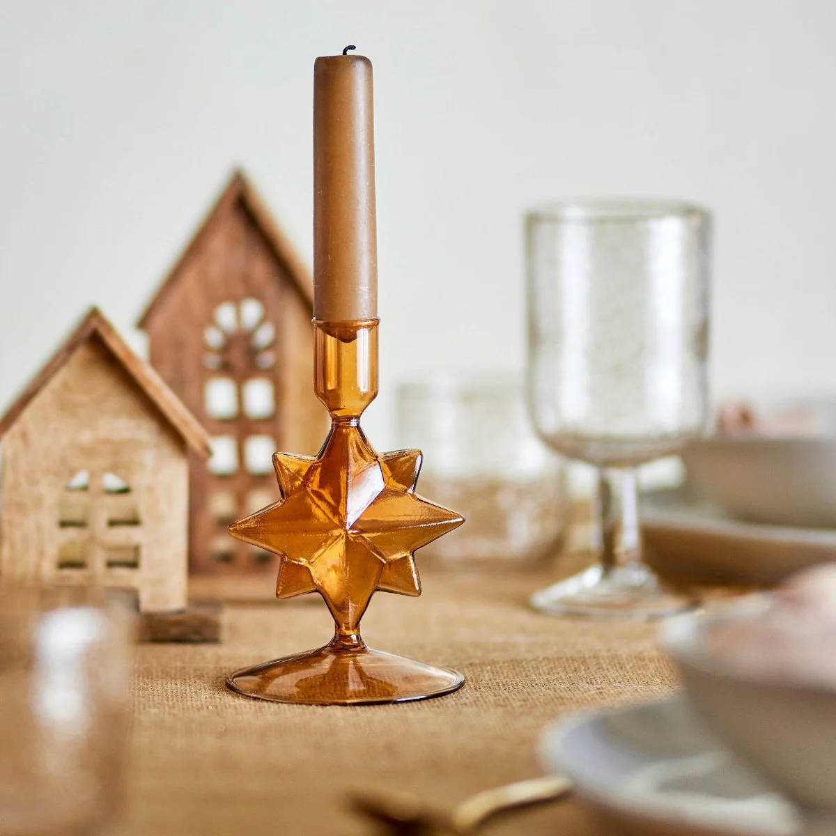 Bloomingville Jisele Glass Candle Holder - Image 2