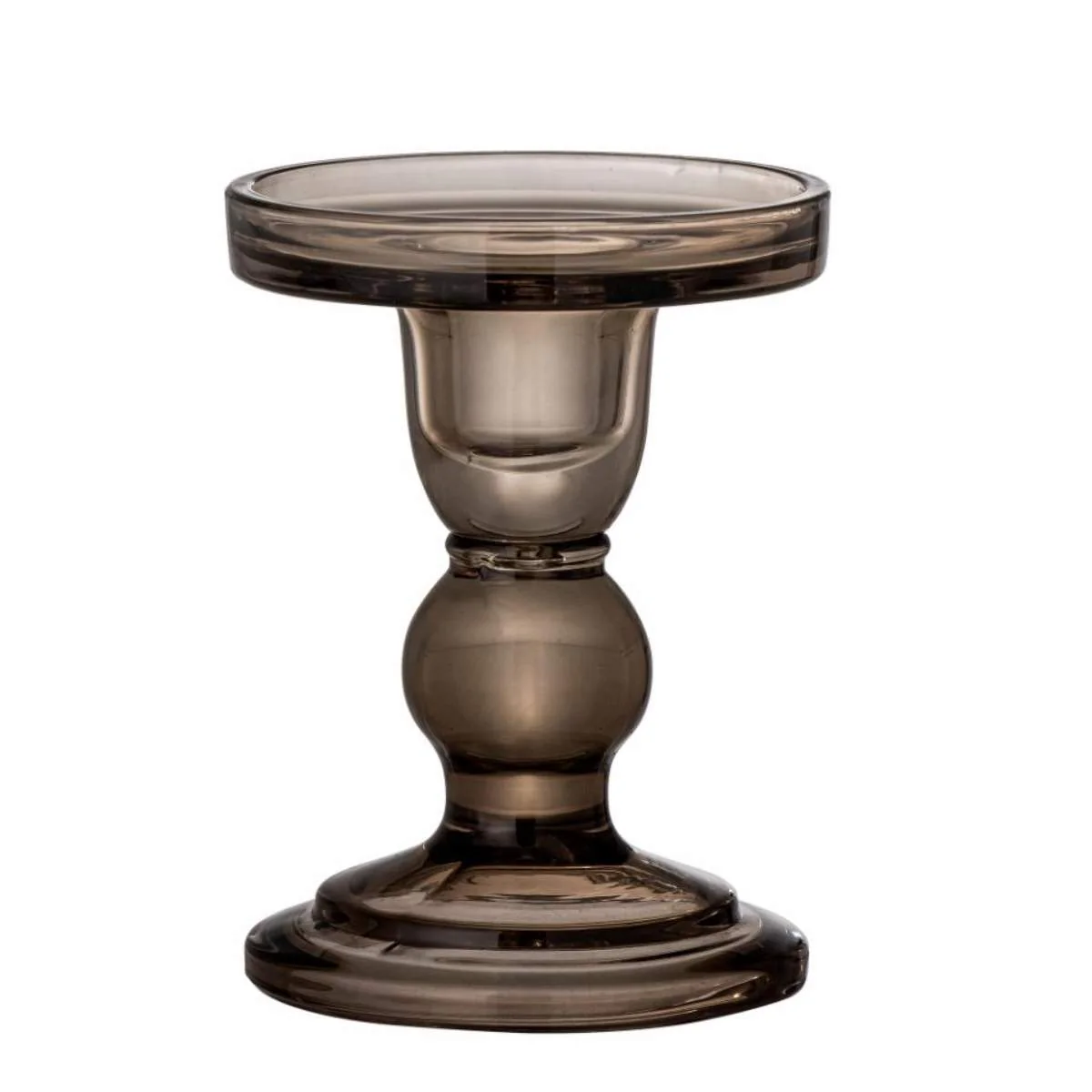 Bloomingville Joslyn Candle Holder, Grey, Glass