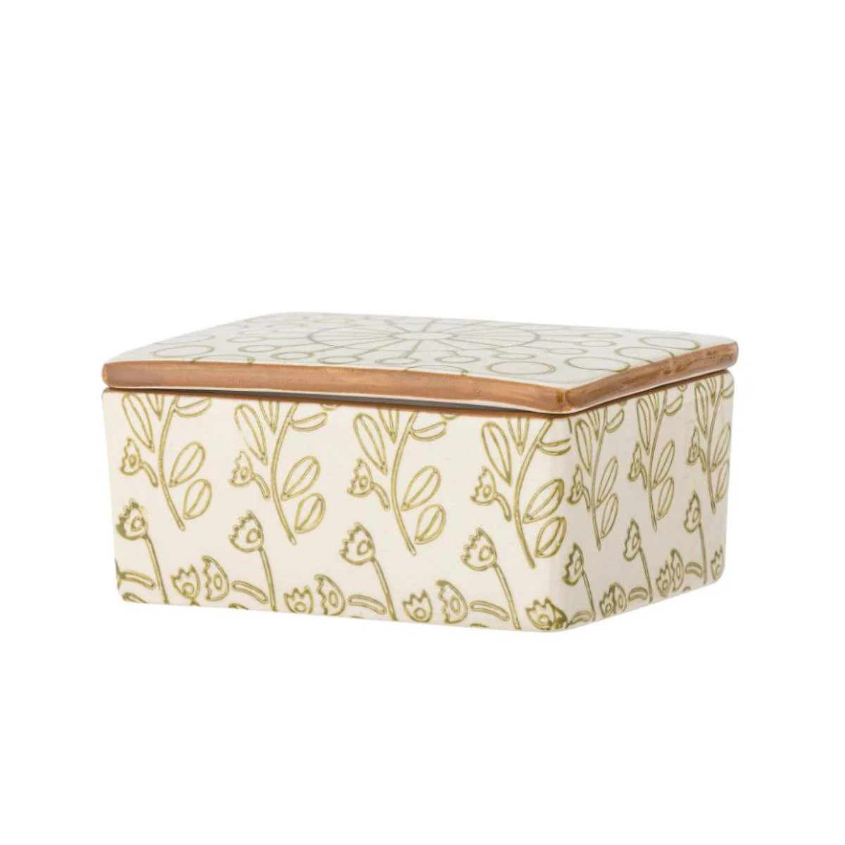 Bloomingville Maple Butter Box, Green, Stoneware - Image 3
