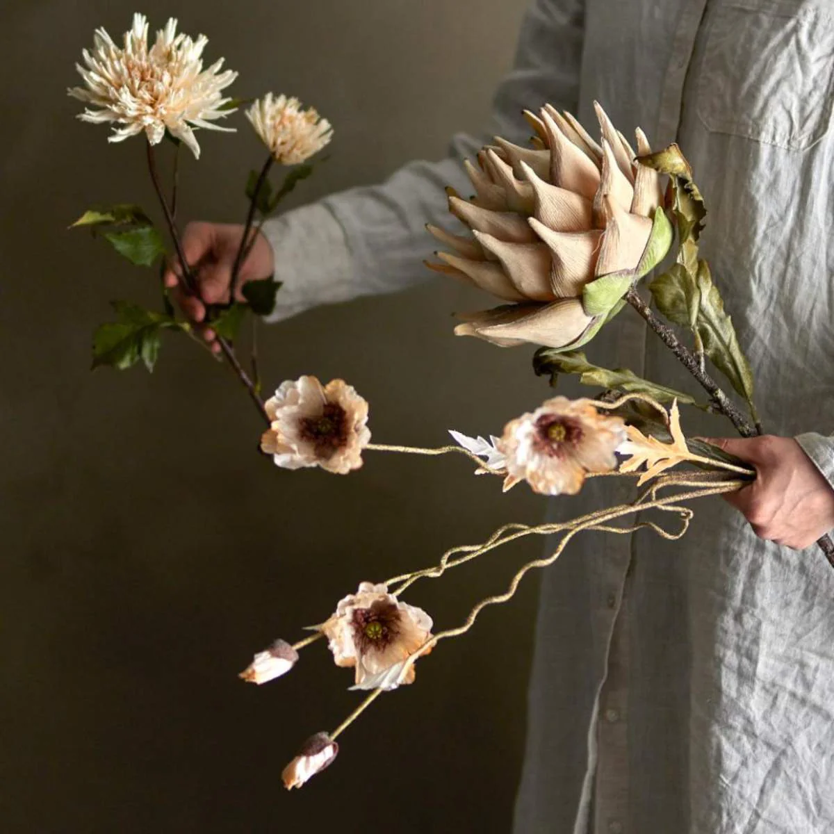 Bloomingville Protea Stem, Nature, Artificial Flowers - Image 5