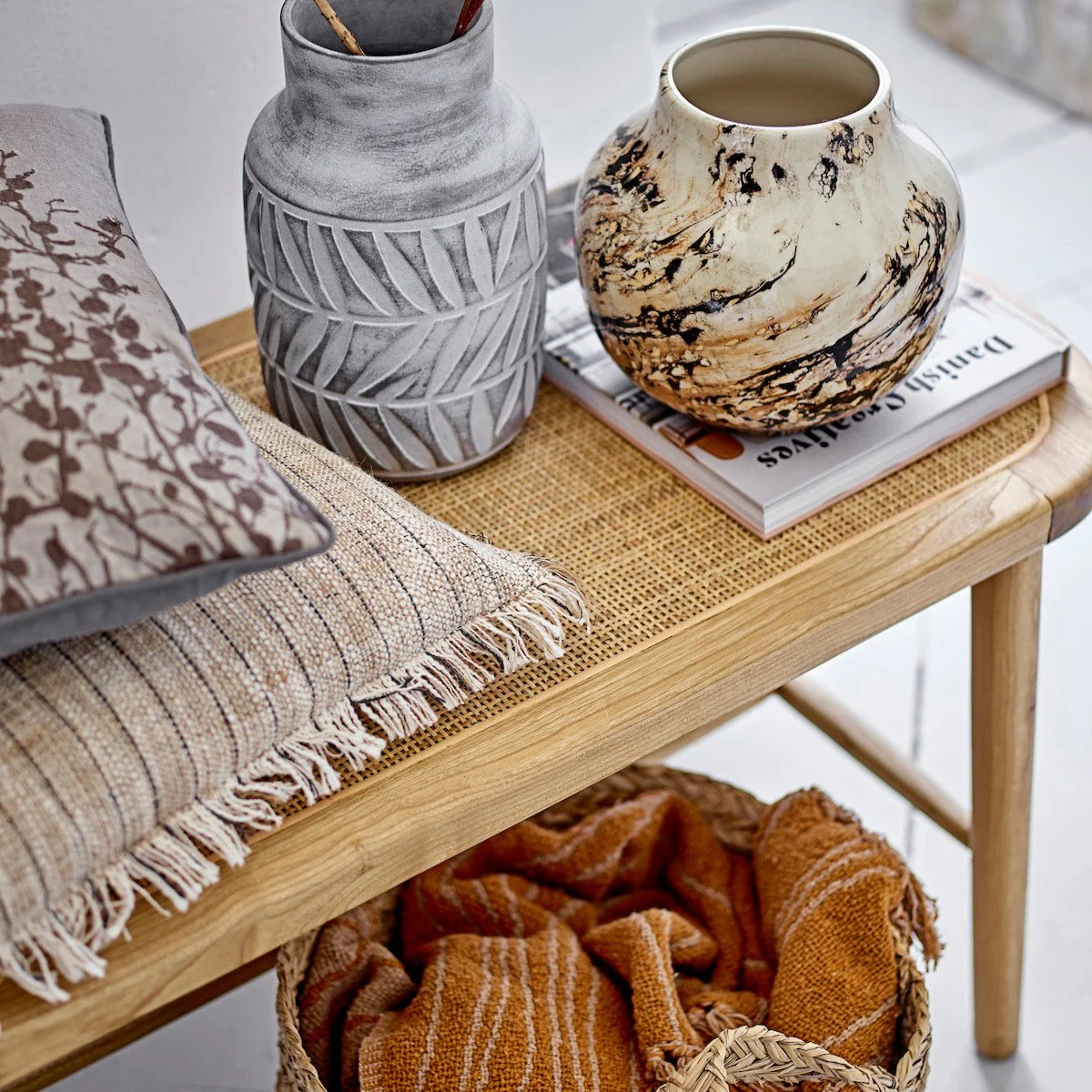 Bloomingville Rauke Teak Bench - Image 2