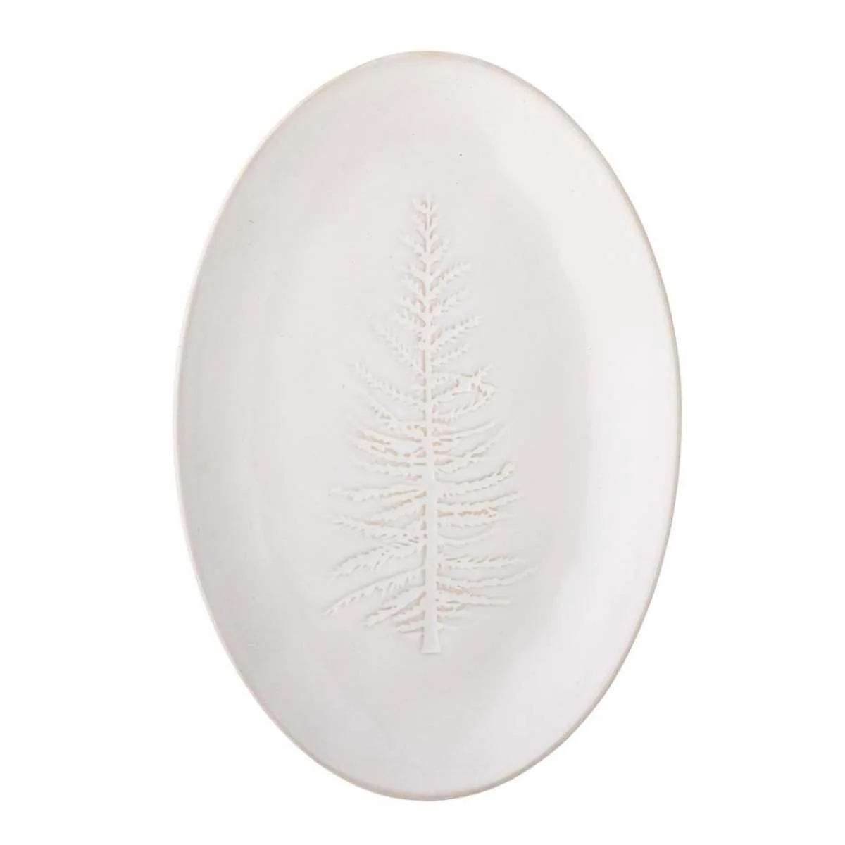 Bloomingville Winter Serving Plate, Nature, Stoneware - Image 2