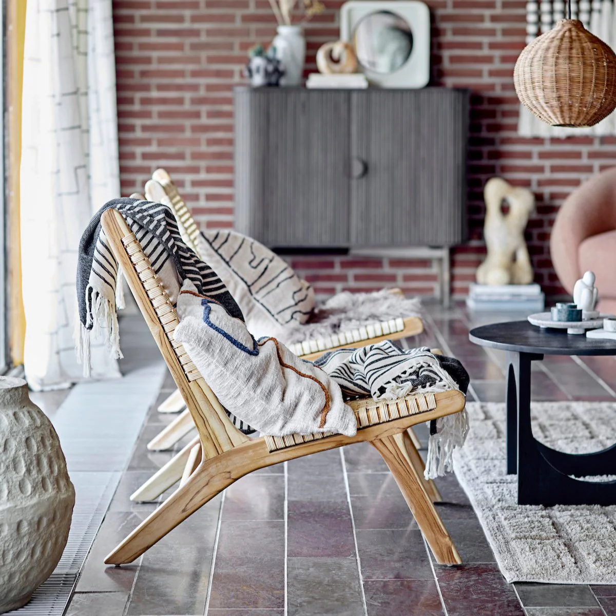 Bloomingville Keila Lounge Teak Chair - Image 5