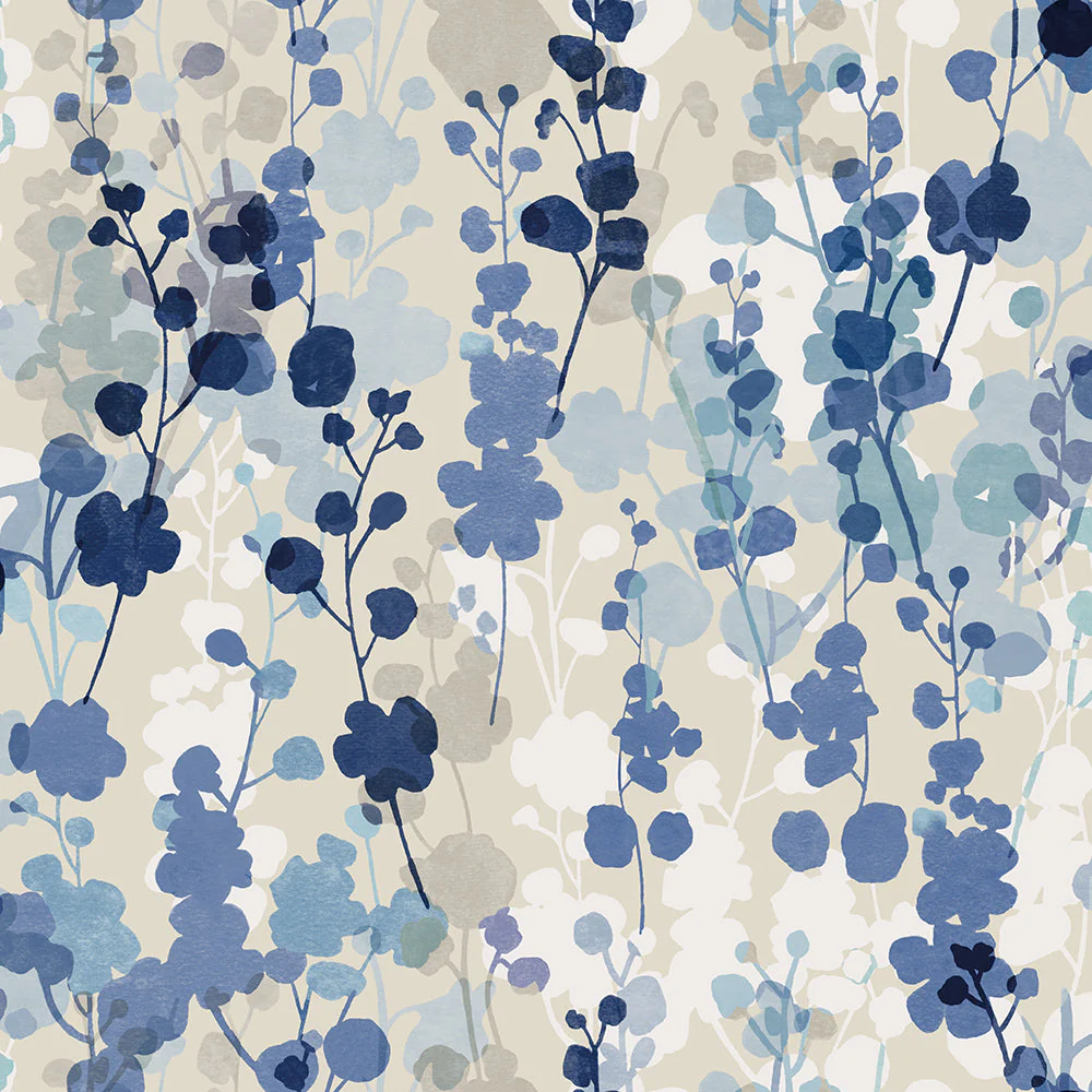 Ohpopsi Blossom Wallpaper -  Blue Natural