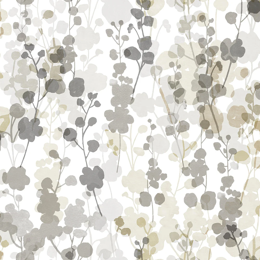 Ohpopsi Blossom Wallpaper -  Neutral Grey