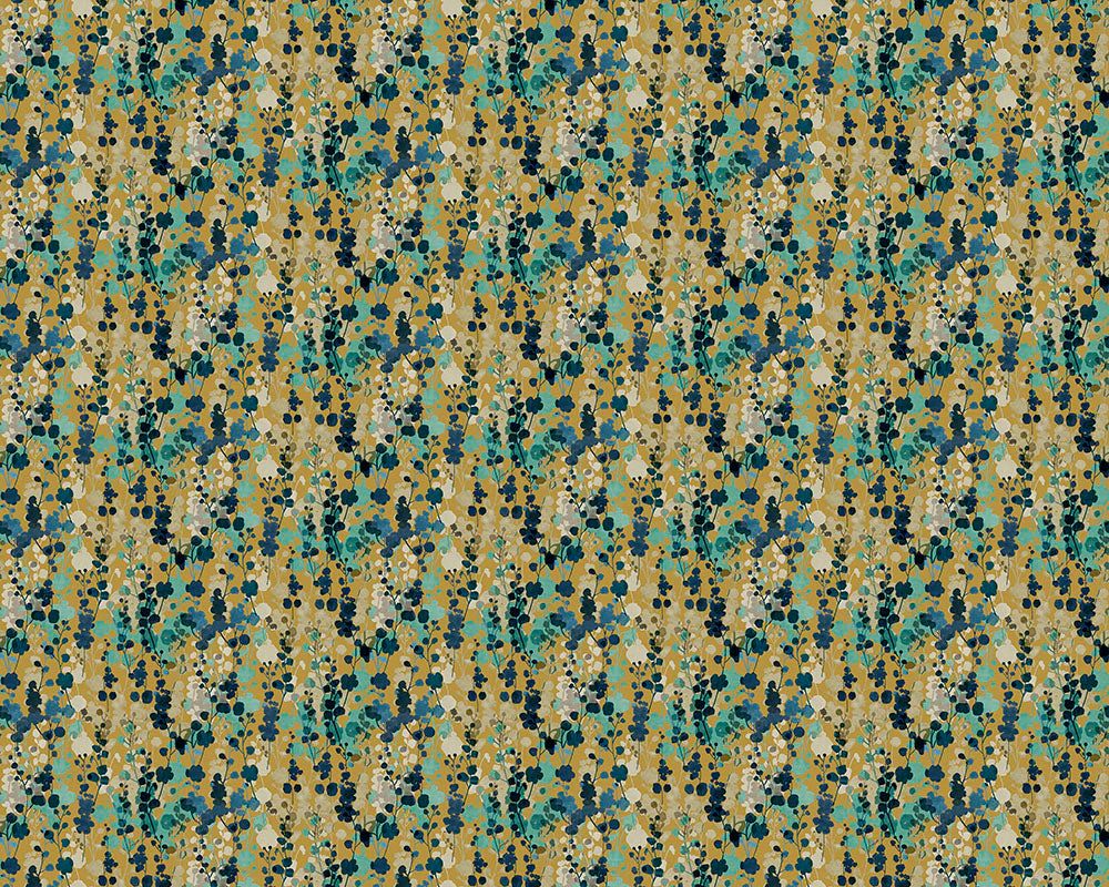 Ohpopsi Blossom Wallpaper -  Royal Mustard - Image 3