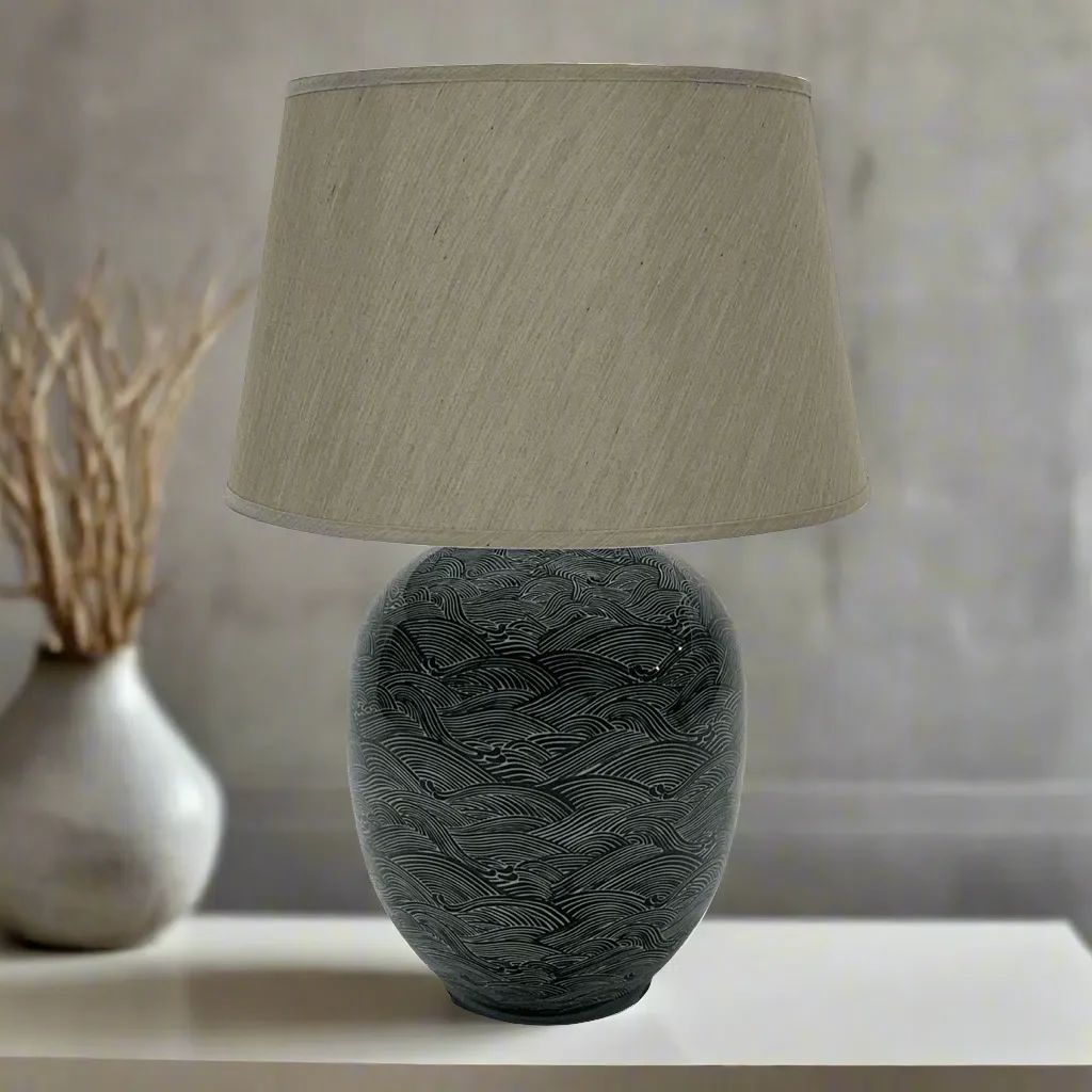 Mindy Brownes Blue Waves Table Lamp - Image 2