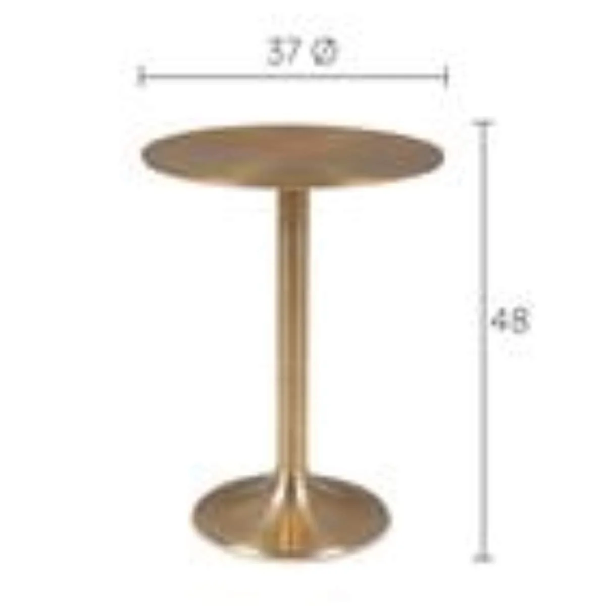 Bold Monkey Hypnotising Round Table Gold - Image 10