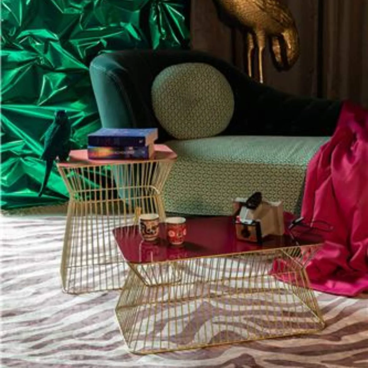 Bold Monkey No Offence Coffee Table Wine Red - Image 8
