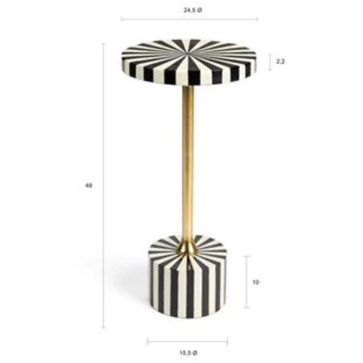 Bold Monkey Strike Lucky Side Table - Image 5