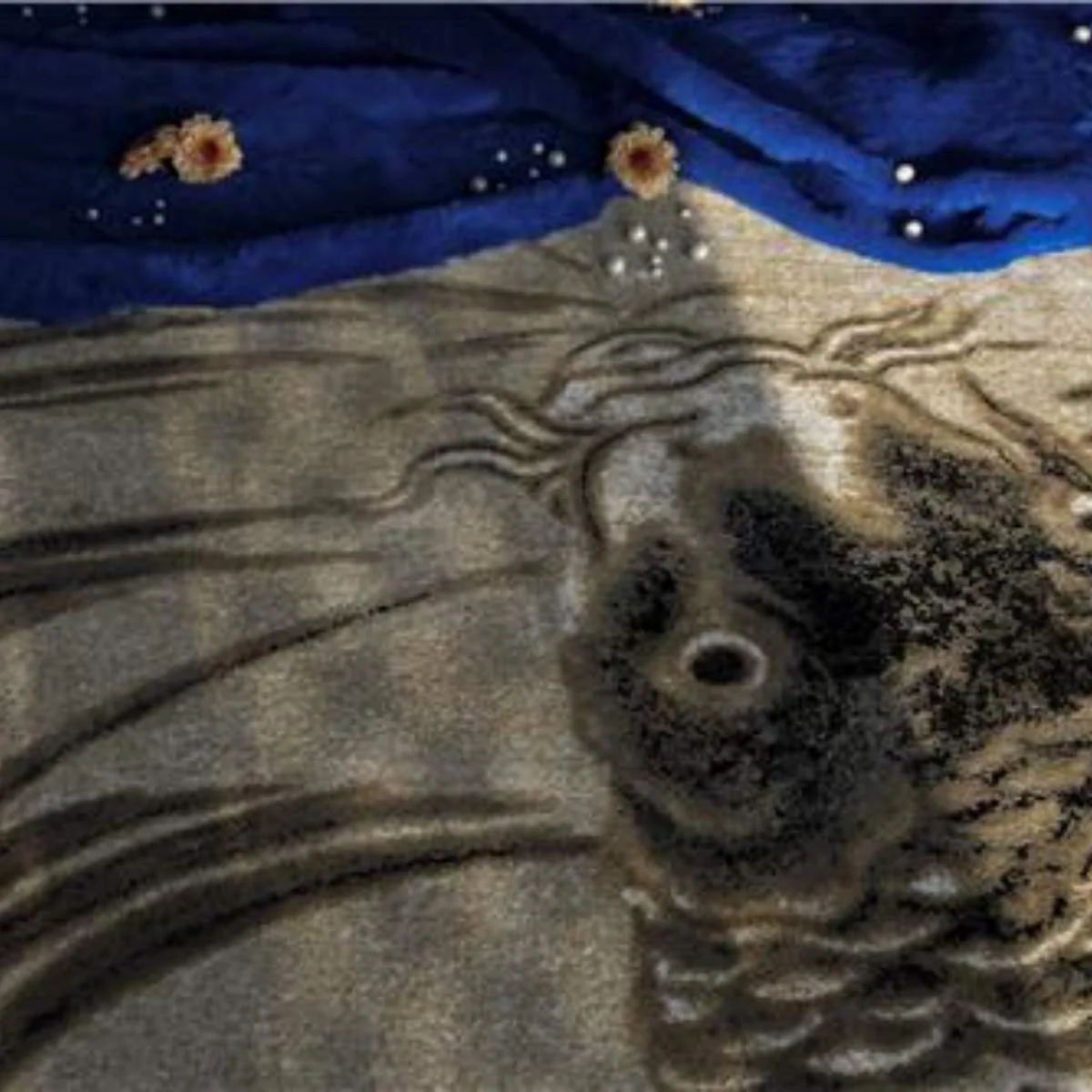 Bold Monkey The Legend Of Koi Carpet 160x230 Beige/Black Grey - Image 8