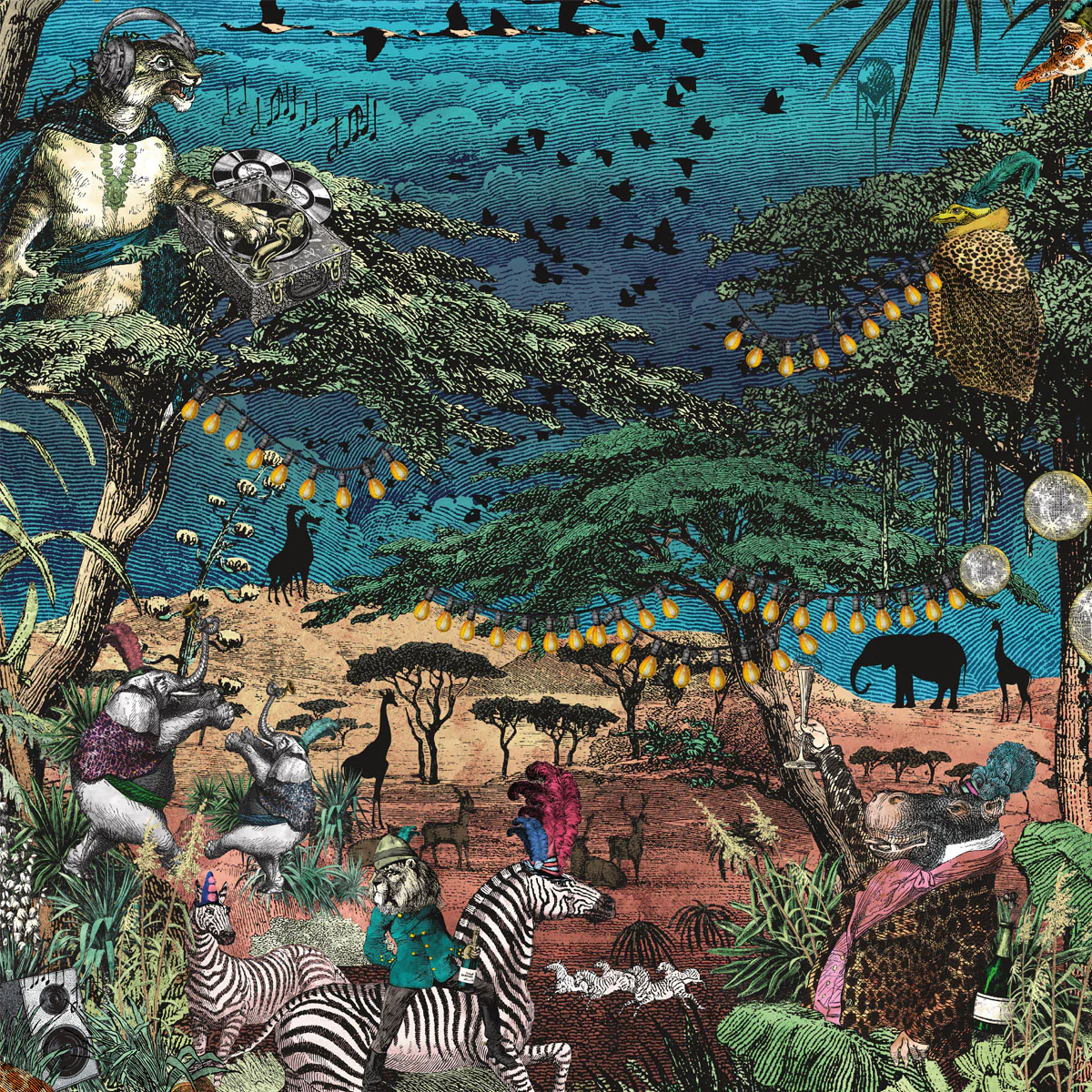 Brand McKenzie Club Safari Wallpaper - Lagoon