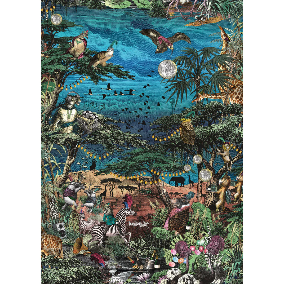 Brand McKenzie Club Safari Wallpaper - Lagoon - Image 4