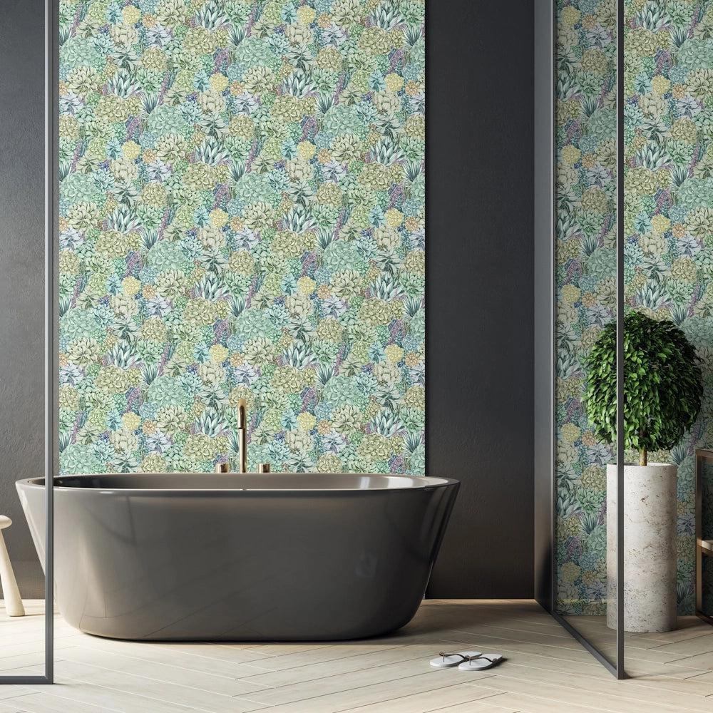 Brand McKenzie Alpine Landscape Green/Multicolour Wallpaper - Image 2