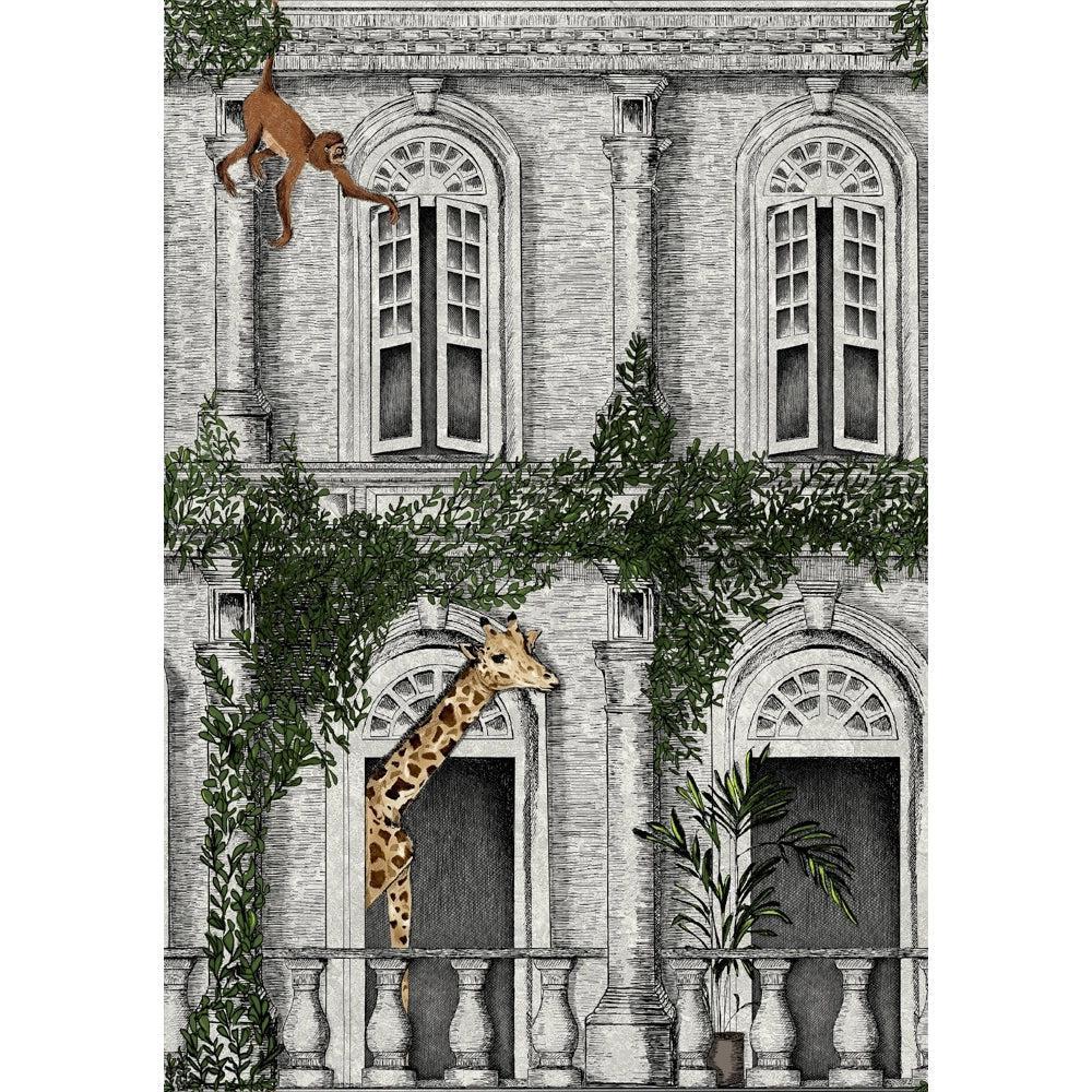 Brand McKenzie Animal Architecture Green Wallpaper - Image 3