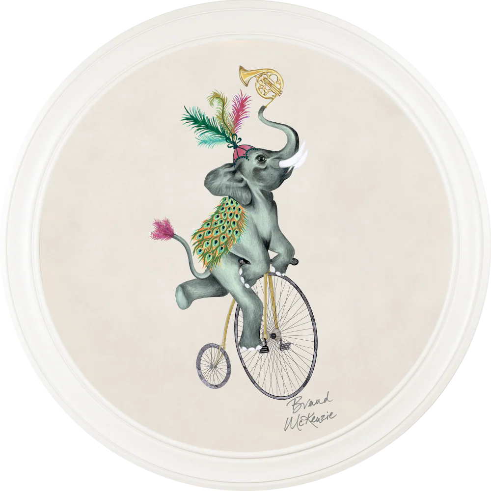 Brand McKenzie Balancing Act Elliot Framed Round Art Print with Chalk White Background - Image 14