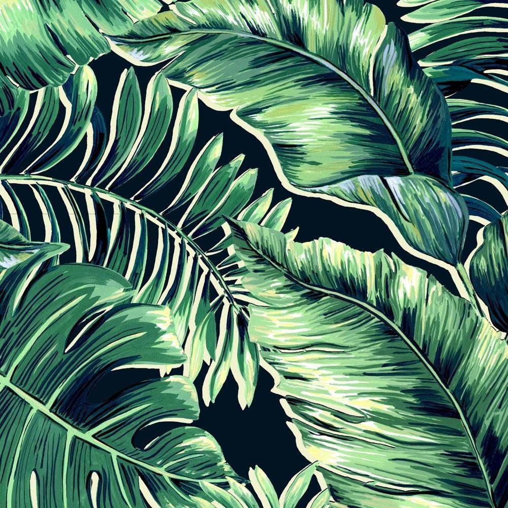 Brand McKenzie Banana Leaves Max Leaf Green Wallpaper