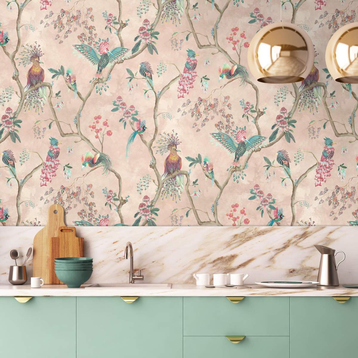 Brand McKenzie Birds In Paradise Wallpaper - Plaster - Image 2